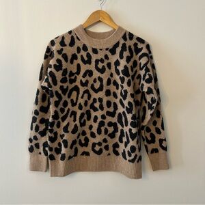 NWOT! J.Crew Supersoft Alpaca-blend Leopard Sweater
